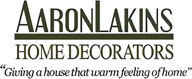 A green background with the words iron lake home decor written in it.